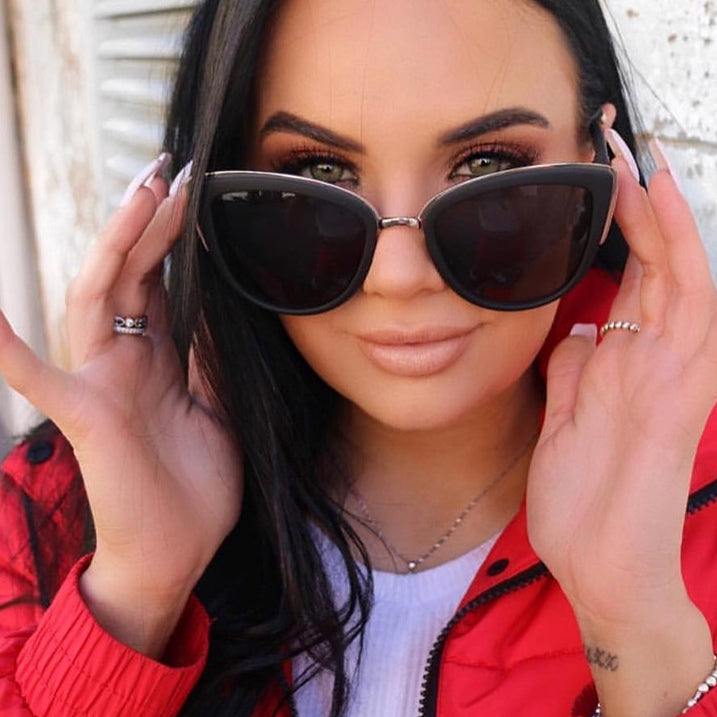 Large Cat Eye Sunglasses Classic Women's Fashion Eyewear