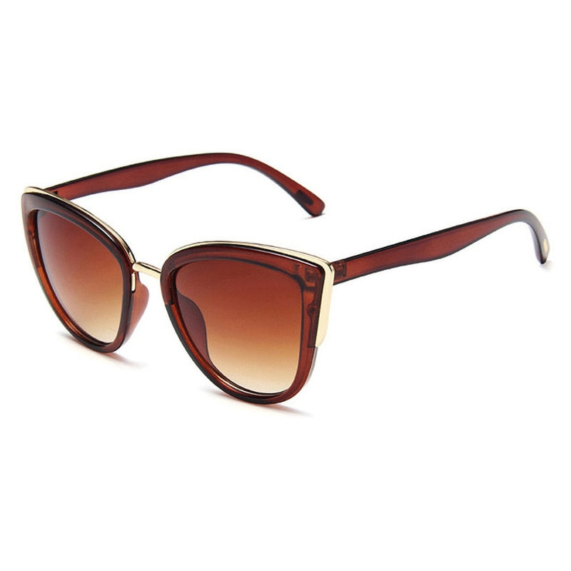 Large Cat Eye Sunglasses Classic Women's Fashion Eyewear