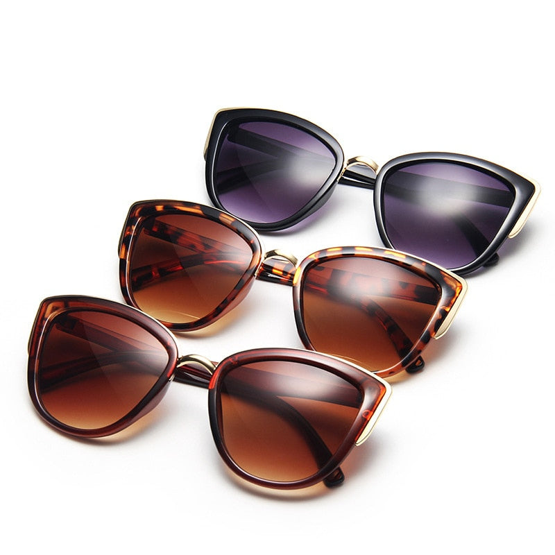 Large Cat Eye Sunglasses Classic Women's Fashion Eyewear