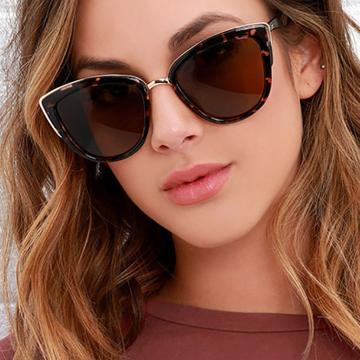 Large Cat Eye Sunglasses Classic Women's Fashion Eyewear