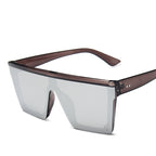 Large Unisex Sunglasses Oversized Big-Frame Flat-Top
