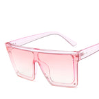 Large Unisex Sunglasses Oversized Big-Frame Flat-Top