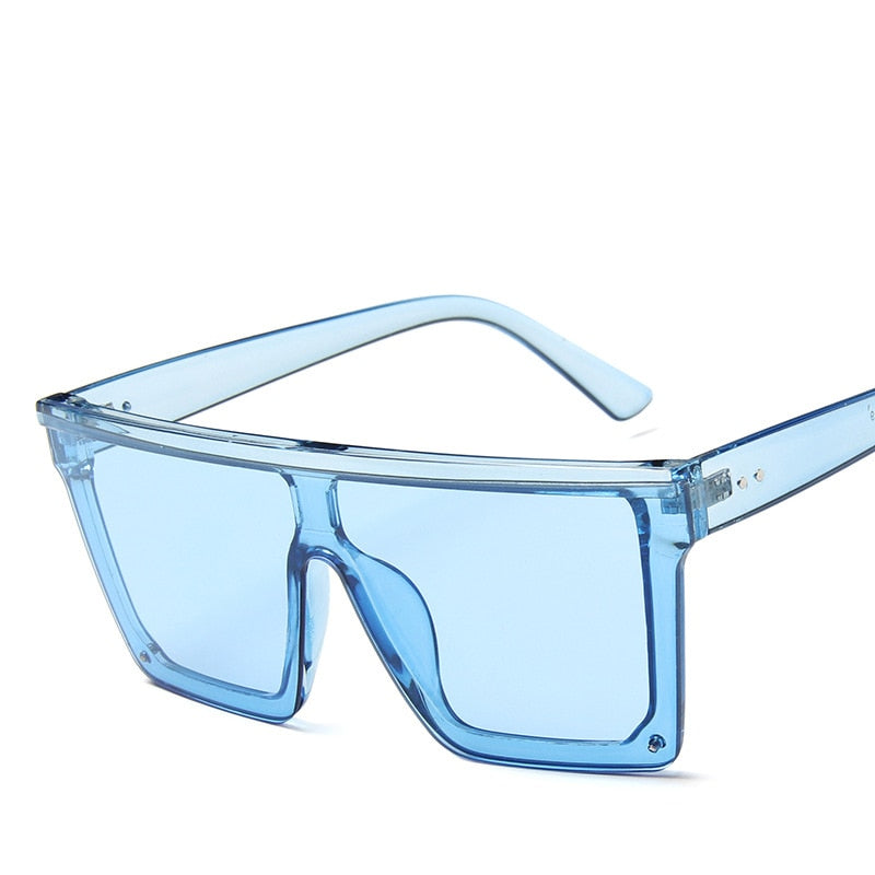 Large Unisex Sunglasses Oversized Big-Frame Flat-Top