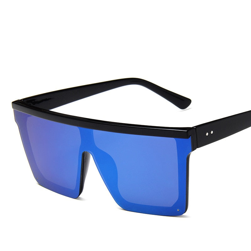 Large Unisex Sunglasses Oversized Big-Frame Flat-Top