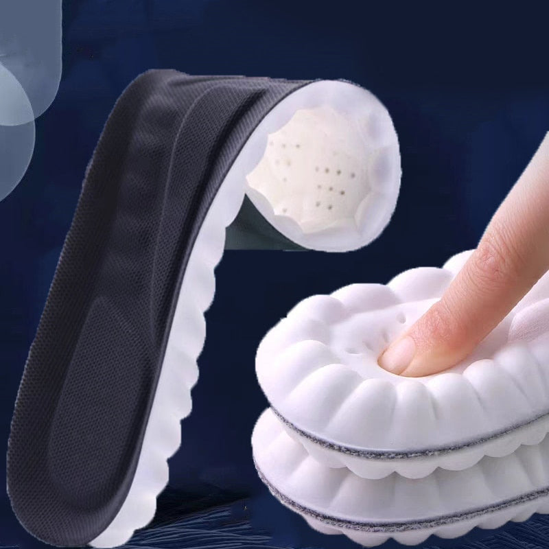 Shoe Insoles 4D Shock Absorbing Inserts for Sports of Everyday Shoes