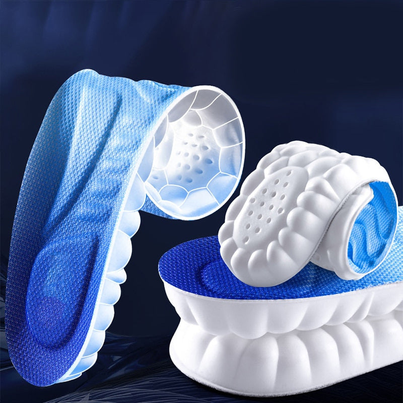 Shoe Insoles 4D Shock Absorbing Inserts for Sports of Everyday Shoes