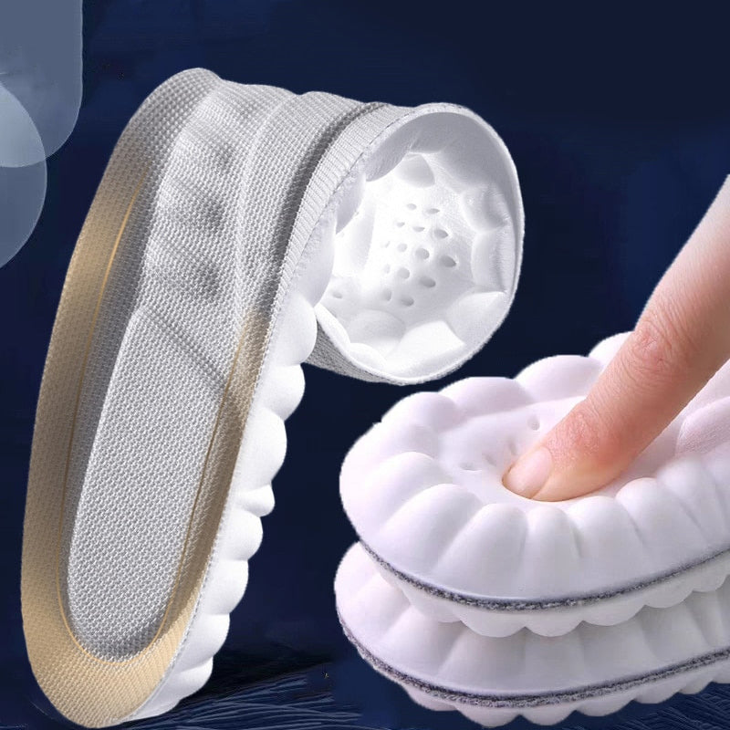 Shoe Insoles 4D Shock Absorbing Inserts for Sports of Everyday Shoes