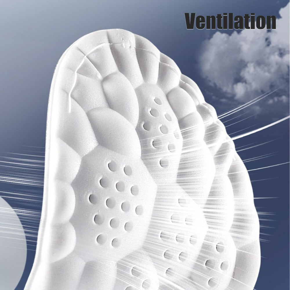 Shoe Insoles 4D Shock Absorbing Inserts for Sports of Everyday Shoes