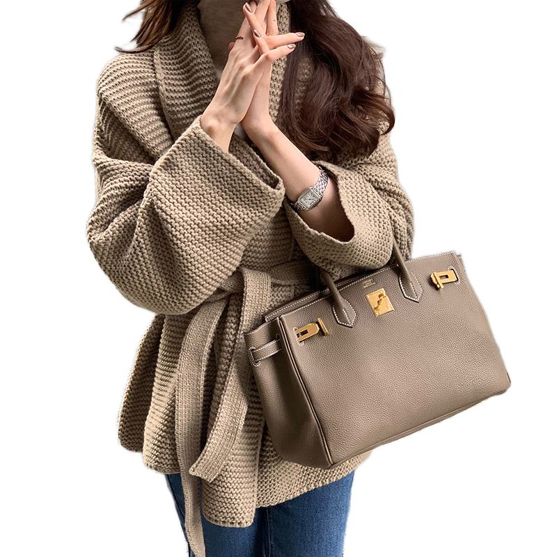 Knitted Wrap Around Cardigan Jacket Women's