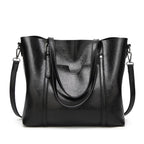 Leather Tote Busy Mum Bucket Bag Large Capacity