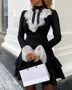 Lolita Romantic Goth Lace Cocktail Party Dress