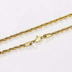 Chain Necklace Classic Stainless Steel Gold Silver 2mm to 5mm