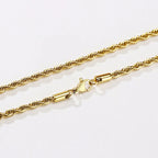 Chain Necklace Classic Stainless Steel Gold Silver 2mm to 5mm