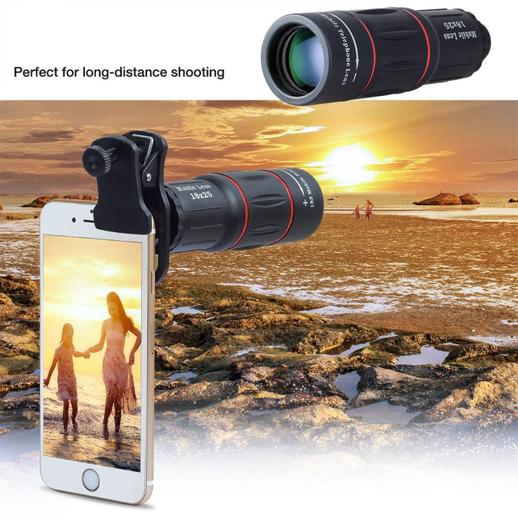 Long Distance Mobile Phone Photography Telescopic Zoom 18X Photos Telescope Smartphone Telephoto Lens With Tripod