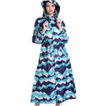 Women's Rain Coat Long Stylish Windbreaker | Detachable Hood