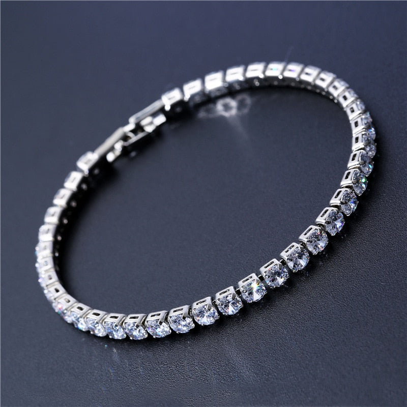 Luxe Tennis Bracelet Single Row Jewelry