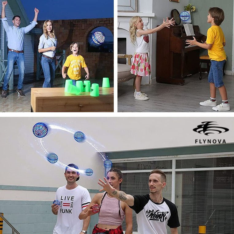 Flying Ball Toy Hoverball Original Flynova Pro Spinning UFO Orb Drone