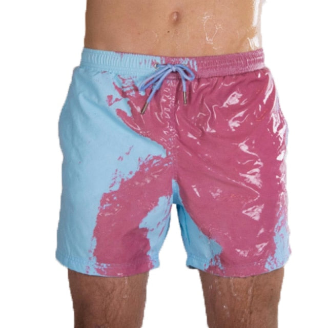 Magic Color Changing Beach Shorts - Swimming Bathers Surf Boardshorts