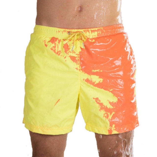 Magic Color Changing Beach Shorts - Swimming Bathers Surf Boardshorts-Keep Melbourne Marvellous Official Store