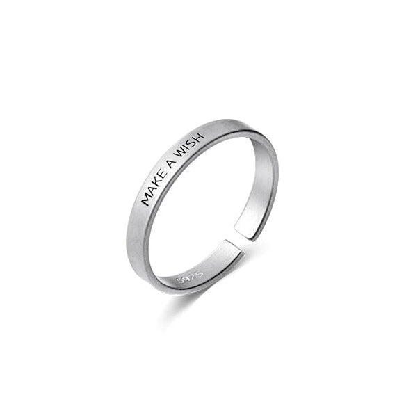 Motivation Silver Rings - Make A Wish / This Too Shall Pass / Soulmates