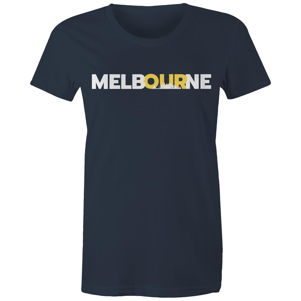 Melbourne City Skyline Skyscraper Women's T-shirt