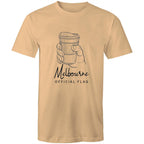 Melbourne Flag Coffee Takeaway Cup Oversize Funny T-shirt