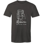 Melbourne Flag Coffee Takeaway Cup Oversize Funny T-shirt