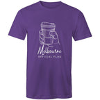 Melbourne Flag Coffee Takeaway Cup Oversize Funny T-shirt