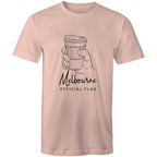 Melbourne Flag Coffee Takeaway Cup Oversize Funny T-shirt