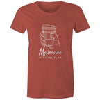 "Melbourne Flag" Funny T-shirt Takeaway Coffee Cup Women's Tee