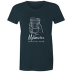 "Melbourne Flag" Funny T-shirt Takeaway Coffee Cup Women's Tee