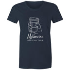 "Melbourne Flag" Funny T-shirt Takeaway Coffee Cup Women's Tee