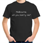 Melbourne Marriage Proposal - Marry Me | Funny Kids T-shirt