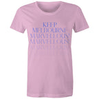 Melbourne To Infinity Cotton T-shirt Brand Women's