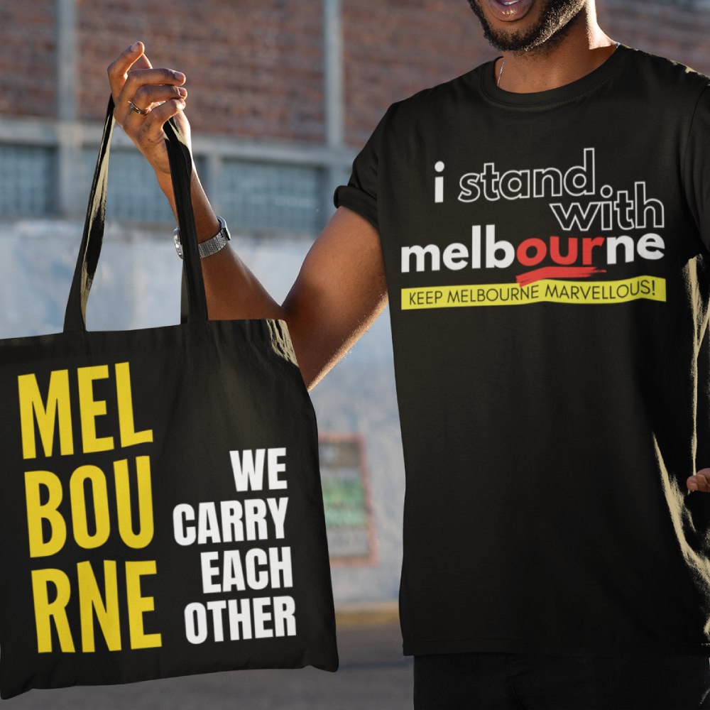 Melbourne Canvas Shopping Tote We Carry Each Other