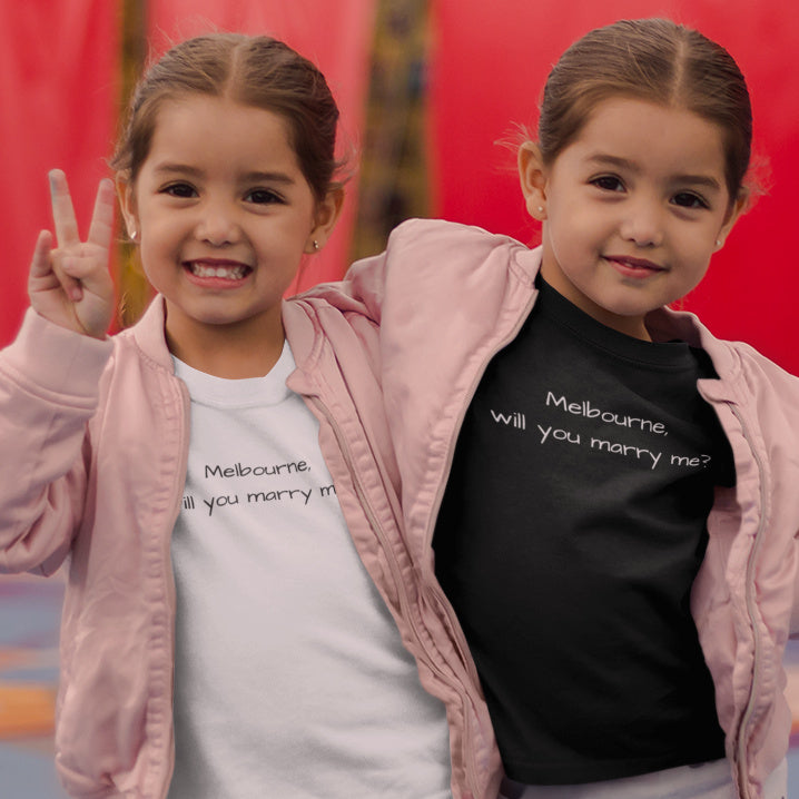Melbourne Marriage Proposal - Marry Me | Funny Kids T-shirt
