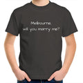Melbourne Marriage Proposal - Marry Me | Funny Kids T-shirt