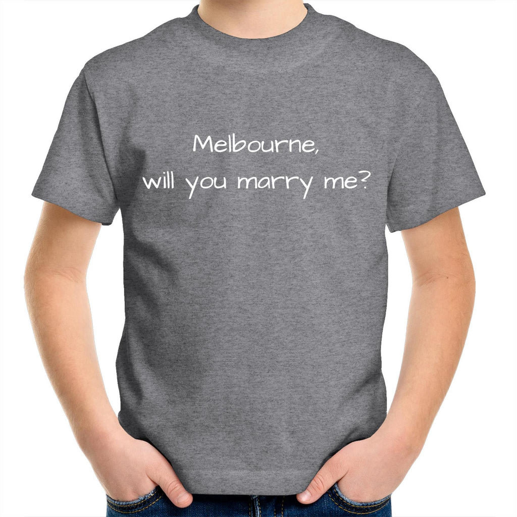 Melbourne Marriage Proposal - Marry Me | Funny Kids T-shirt