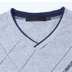 Men's Diamond Brand V-Neck Long-Sleeve T-Shirt