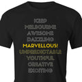 Men's Melbourne Marvellous T-shirt Urban Art Streetwear Graphic Design