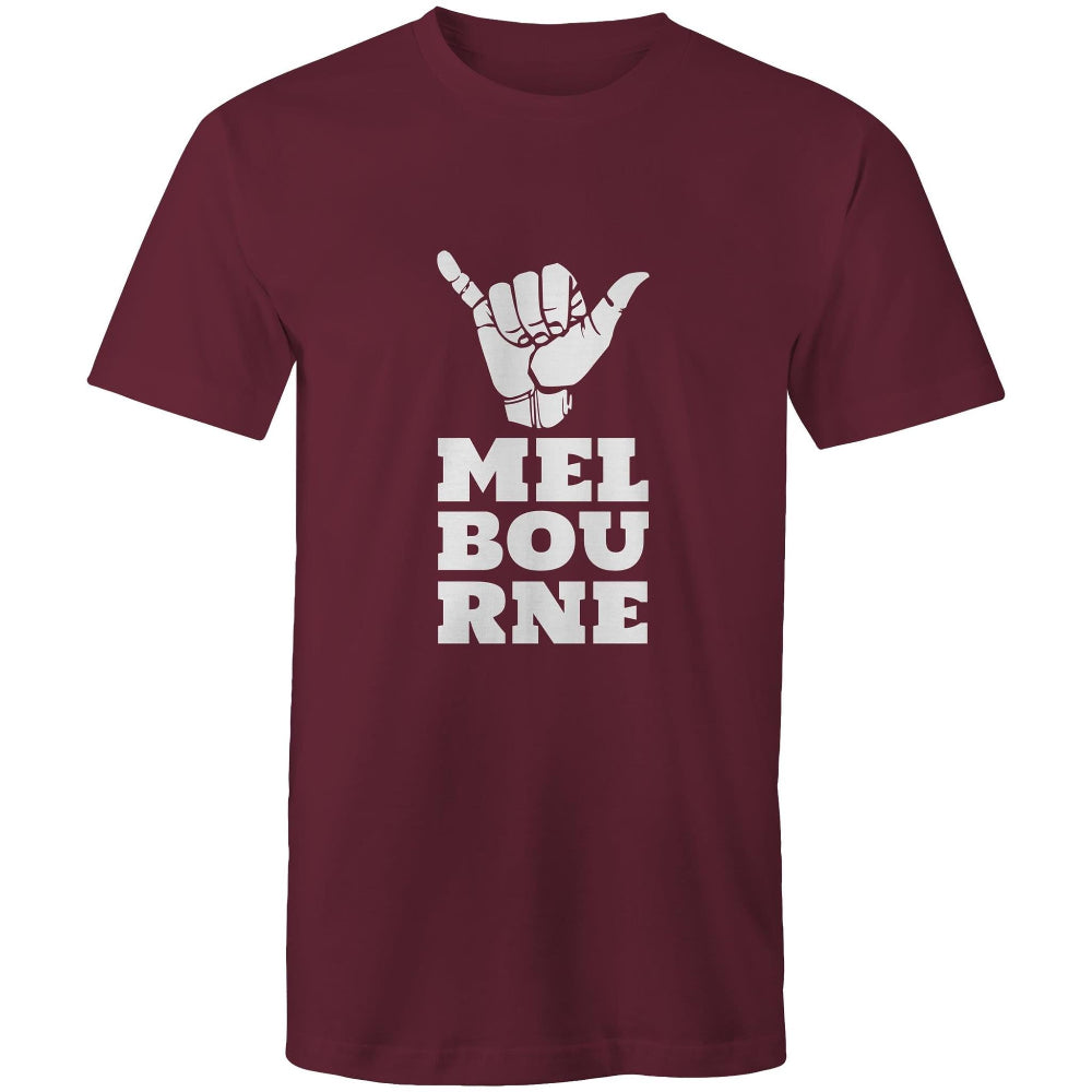 Men's Rock On "Melbourne Shaka" Funny T-shirt