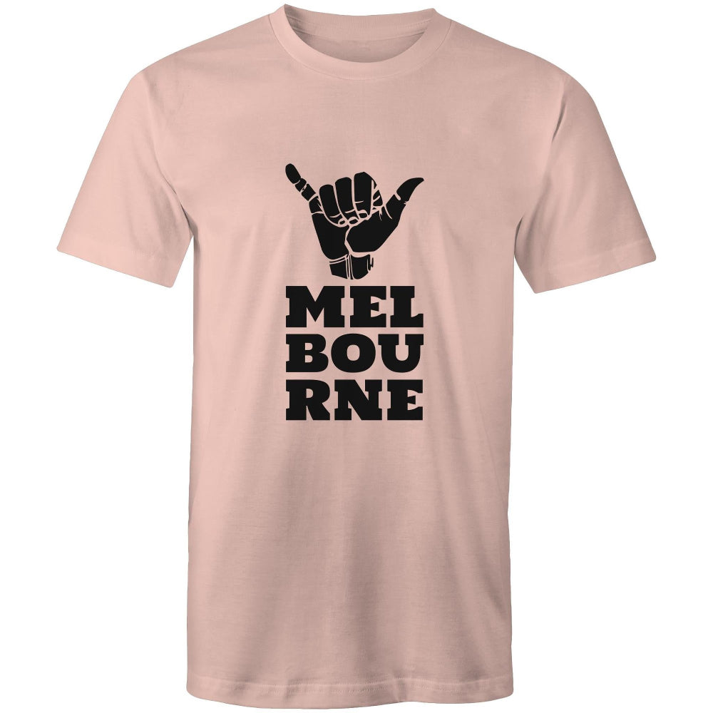 Men's Rock On "Melbourne Shaka" Funny T-shirt Heavyweight Oversize Plus Sizes