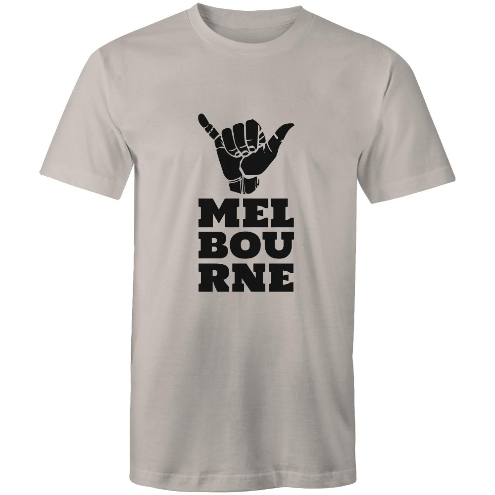 Men's Rock On "Melbourne Shaka" Funny T-shirt Heavyweight Oversize Plus Sizes