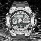 Dual Display Watch 50m Water Resistant With Stopwatch