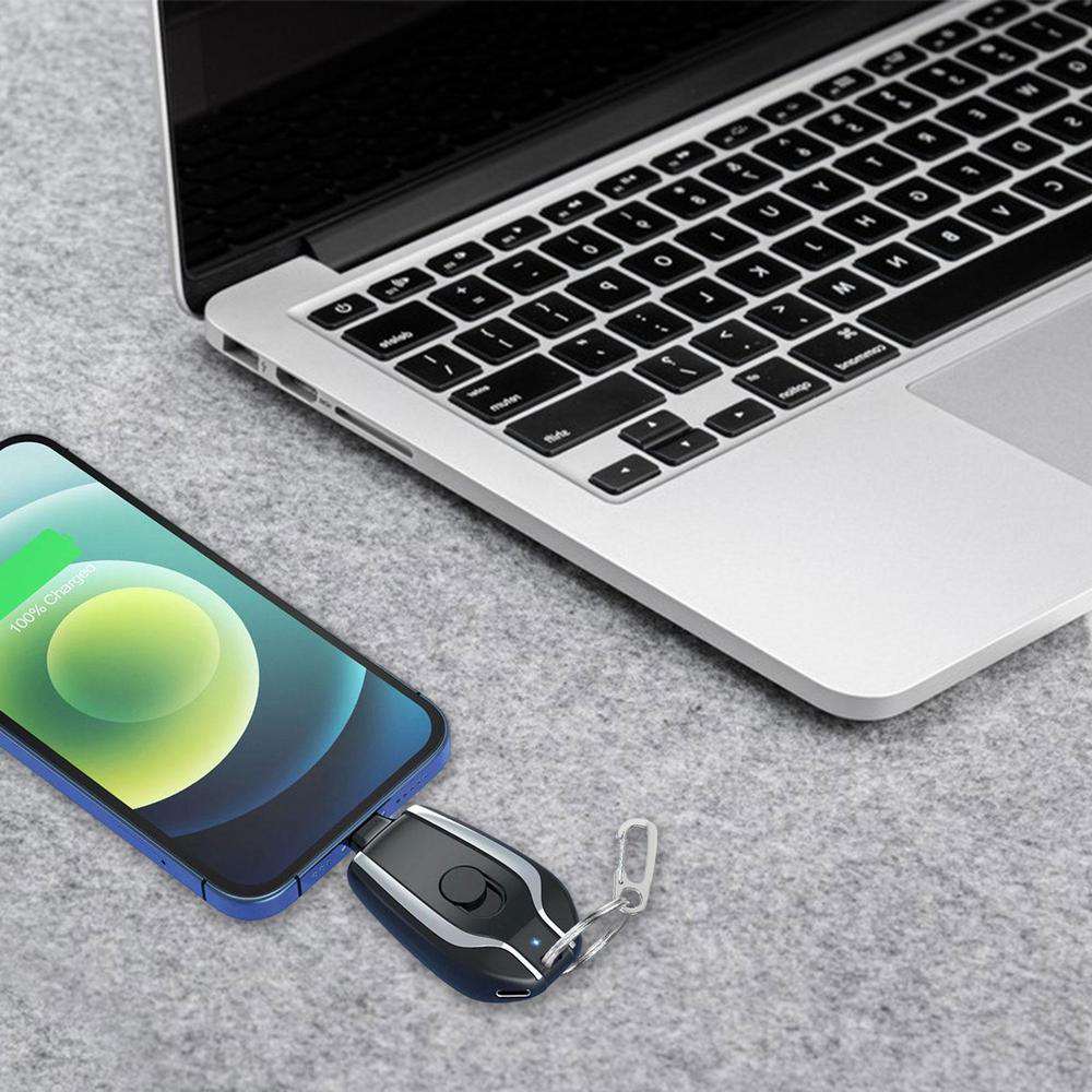 Fast Charging Mini Keychain Charger Powerbank Backup Battery 1500mAh