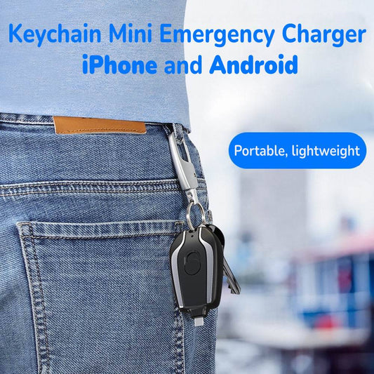 Fast Charging Mini Keychain Charger Powerbank Backup Battery 1500mAh