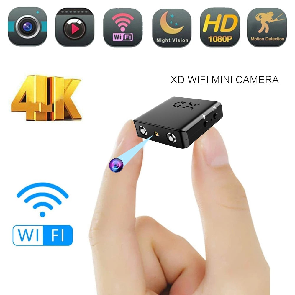 Mini Pinhole Home Security Camera With Night Vision Motion Detection