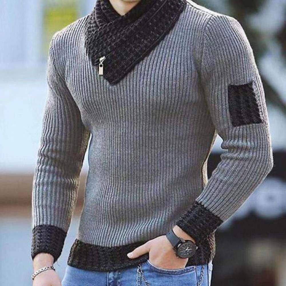 Men's Jumper Hollywood Style Wool Turtleneck Pullover Sweater