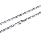 Big Links Necklace Chunky Choker Stainless Steel Cuban-Style Links 3mm to 7mm