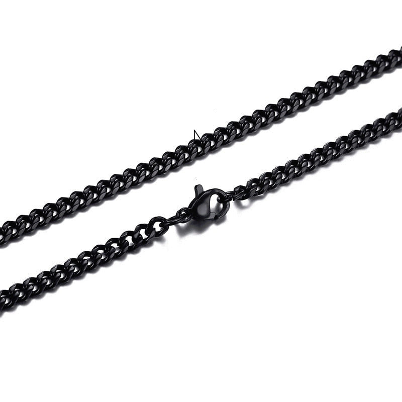 Big Links Necklace Chunky Choker Stainless Steel Cuban-Style Links 3mm to 7mm-Keep Melbourne Marvellous Official Store